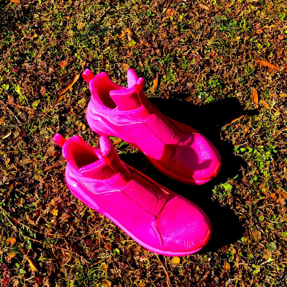 Puma Pink Running Shoe (Laceless)
